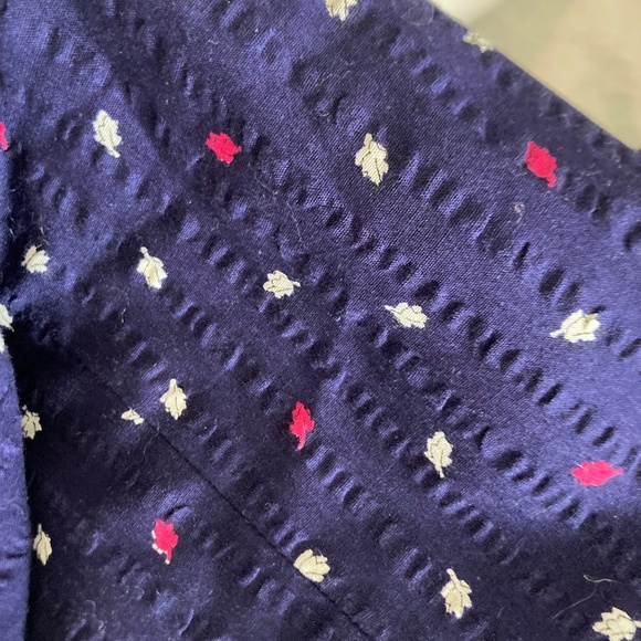 100% cotton vintage seersucker 1970s polka dot dress suit with dress and jacket - Picture 11 of 11